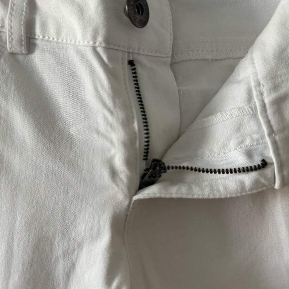 BB Dakota white skinny jeans size 26 black canvas stripes down the sides pockets - Picture 4 of 4